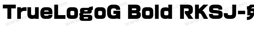 TrueLogoG Bold RKSJ字体转换
